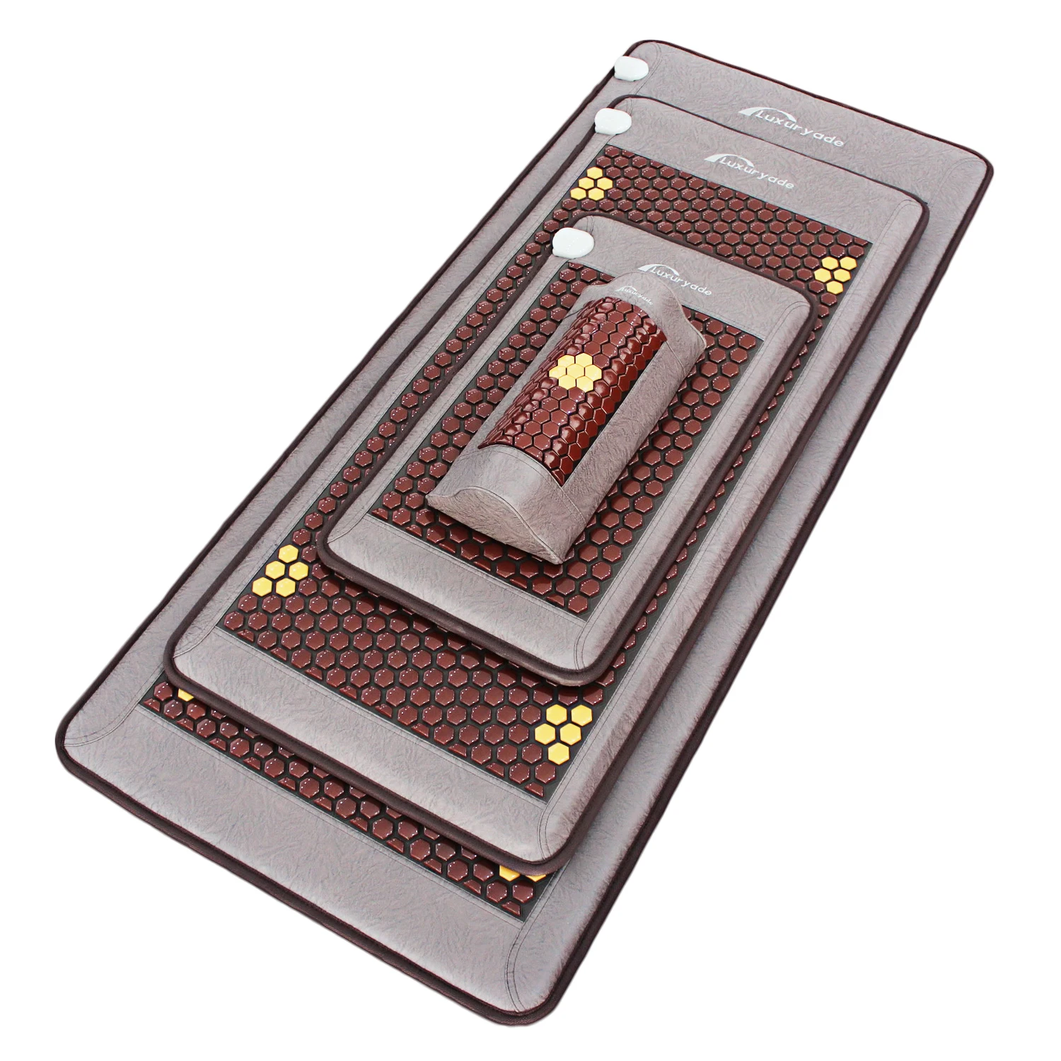 Luxuryade LY-028 Pain Relief Hexagonal Tourmaline Stone Thermal Therapy Massage Pillow