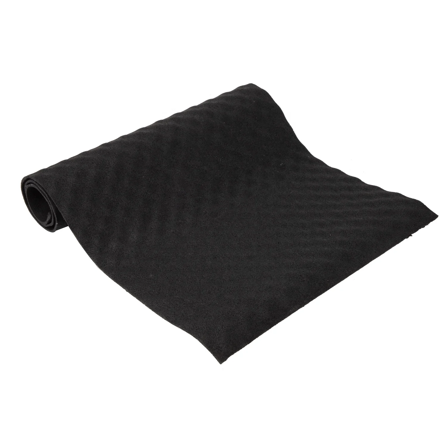 Черный противошумной резиновый коврик