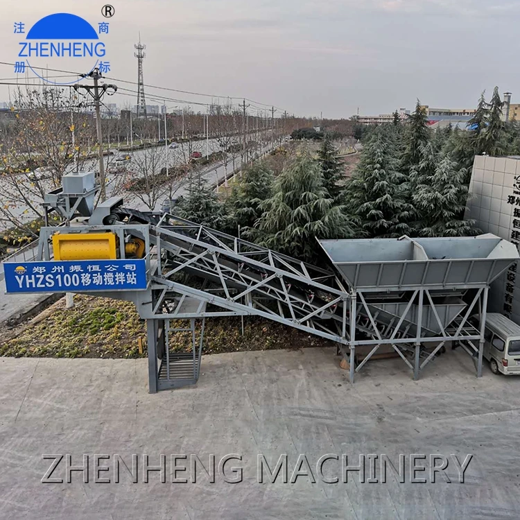 Lightweight Mobile Mtz 1000 1500 Concrete Batching Plant Electric Dubai In Oman Sale To Sri Lanka