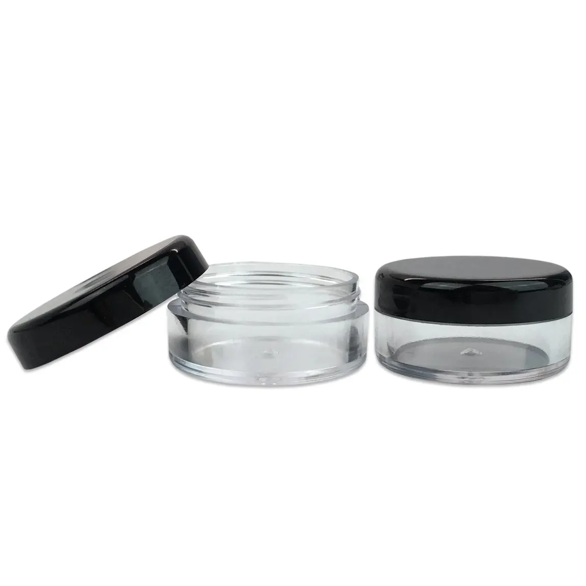 New Empty 5 G Acrylic Clear Round Jars  BPA Free Containers for Cosmetic Lotion Cream Makeup Bead Eye shadow