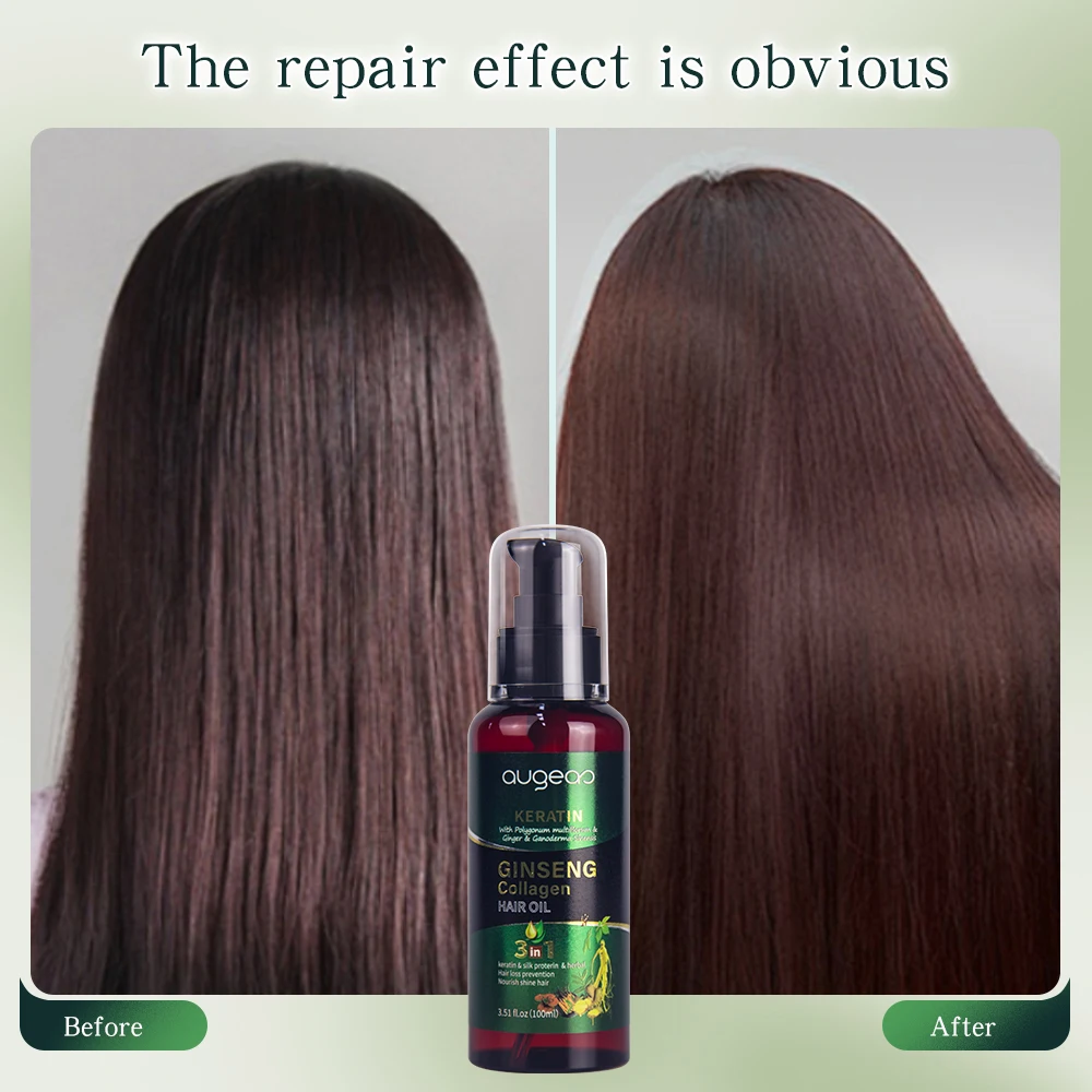 In stock augeas serum ginseng Collagen hair essential oil