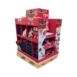garden advertising pop up pos point sale Paper clothes Shelves unit stand racks cardboard display manufacturer