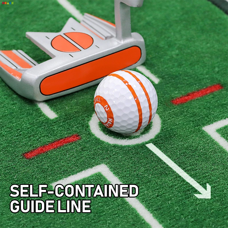 3 pieces Golf Practice Ball OEM ODM Urethane Training Smart Golf Range Balls Golf putter guide