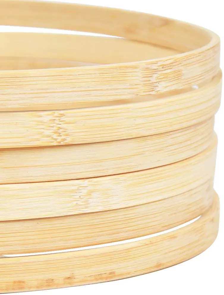 Wedding decoration unpainted round circles floral wreath wall hanging wooden craft hoop wood ring for dreamcatcher