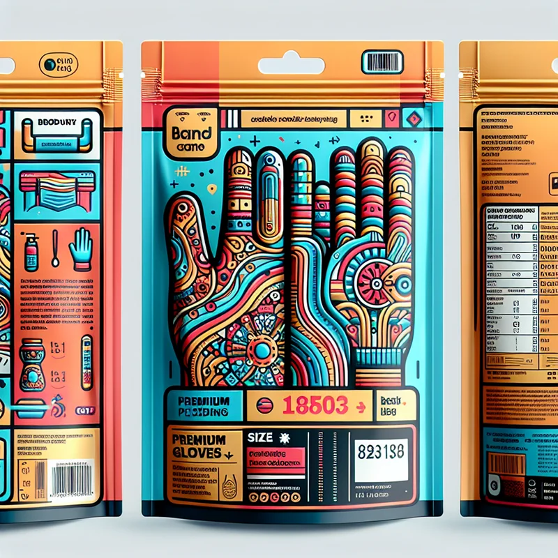 Recyclable Matte Black Flexible Daily Life Packaging Pouch Laminated Plastic Customized Stand Up Zipper Gloves Packaging Bags