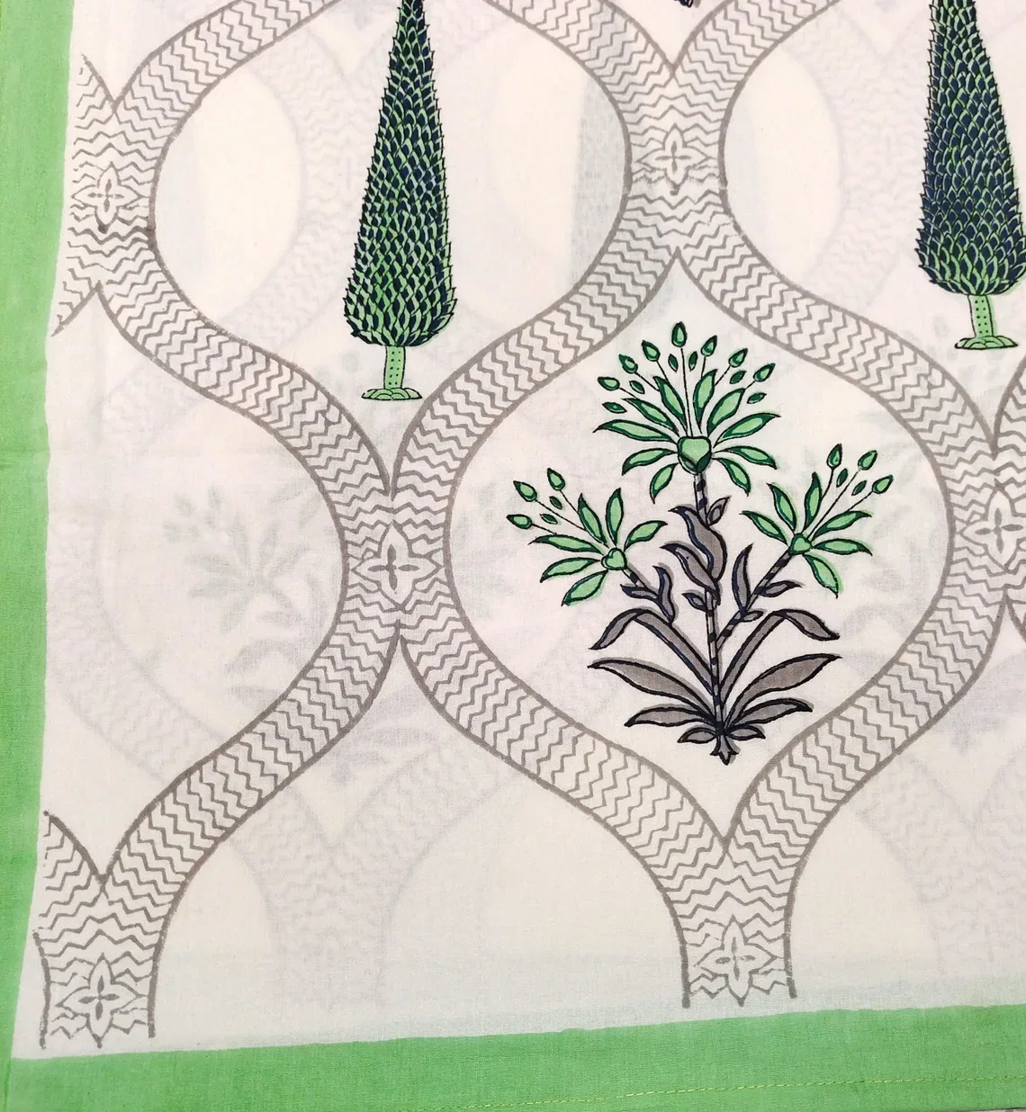 Indian Cotton Hand Block Print Bed Sheet Full Double Cotton Traditional Bed Cover Boho Bedding Set Bedspread