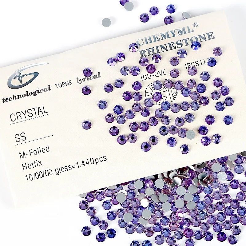 CHEMYML Brand Strass Crystal Rhinestone Bulk Glass Rhinestones Flat back non hotfix for DIY Mugs crafts Decoration