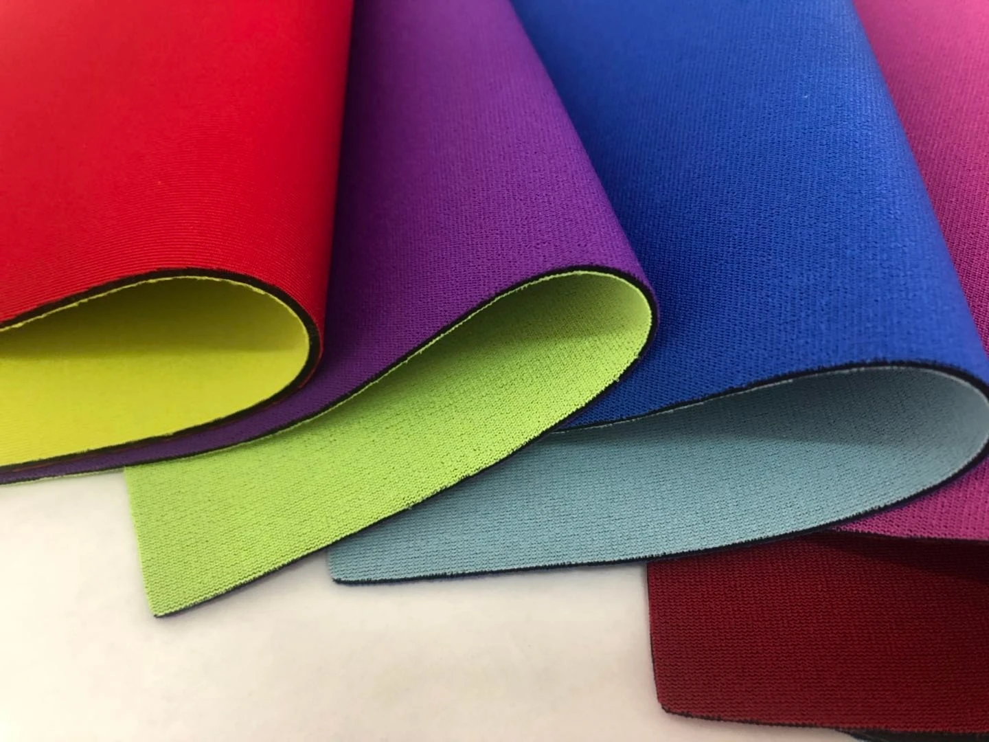 
Nylon Polyester SBR Rubber Neoprene Fabric Sheet For Shoes Diving Suit 