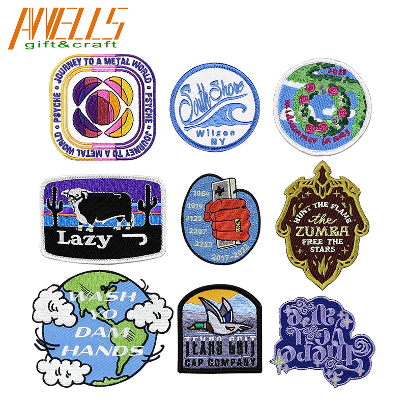 Custom Embroidered Motorcycle Patches Black Personalized Embroidery Rocker Patch Biker Clothes Back Name Patch Sew on Iron on