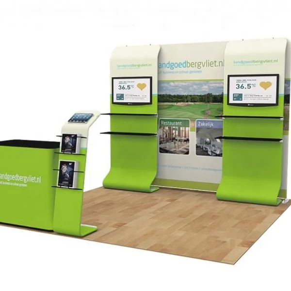 New Design Portable Booth Display Exhibition Booth Stand Aluminum Exhibit Display Trade Show Backdrop Wall