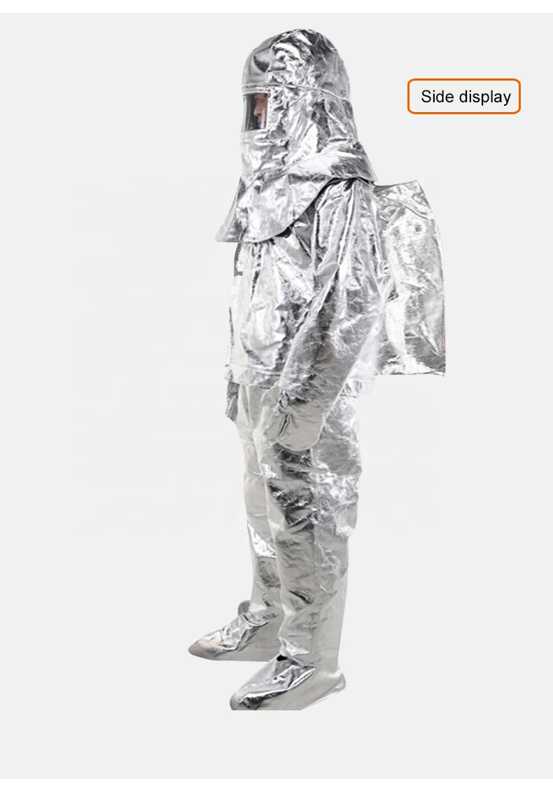 DA OEM High Temperature Resistant Safety Clothing Aluminum Foil Composite Aramid Heat Insulation Suit to 1000 Degrees Celsius