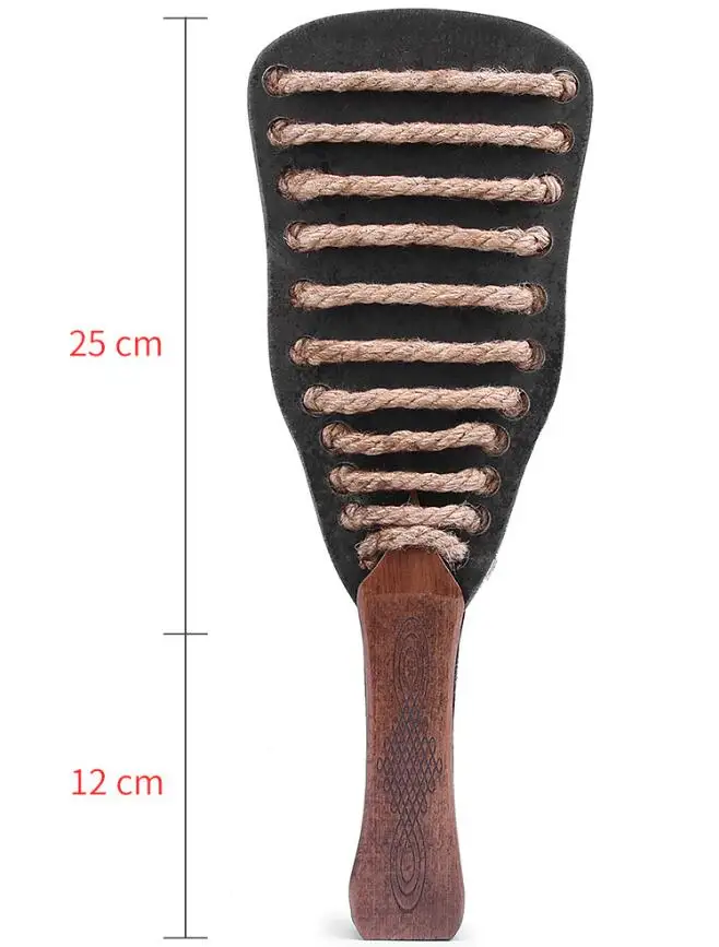 Genuine Leather Bdsm Spanking Paddle Hemp Rope Bondage Whip Bdsm Spanking Flogger Whips And Paddles Adult Sex Toys For Couples%