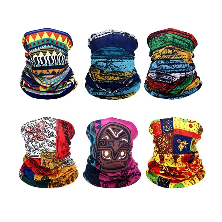 BSBH Wholesale Bandana Design Your Own Logo Bandanas Neck Gaiter Sublimation Printing Tube Seamless Custom Bandana With Logo