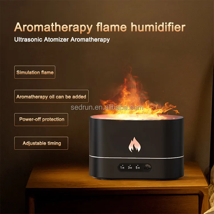 2022, аромадиффузор Fire, ультразвуковой Светодиодный увлажнитель воздуха с имитацией синего пламени для комнаты