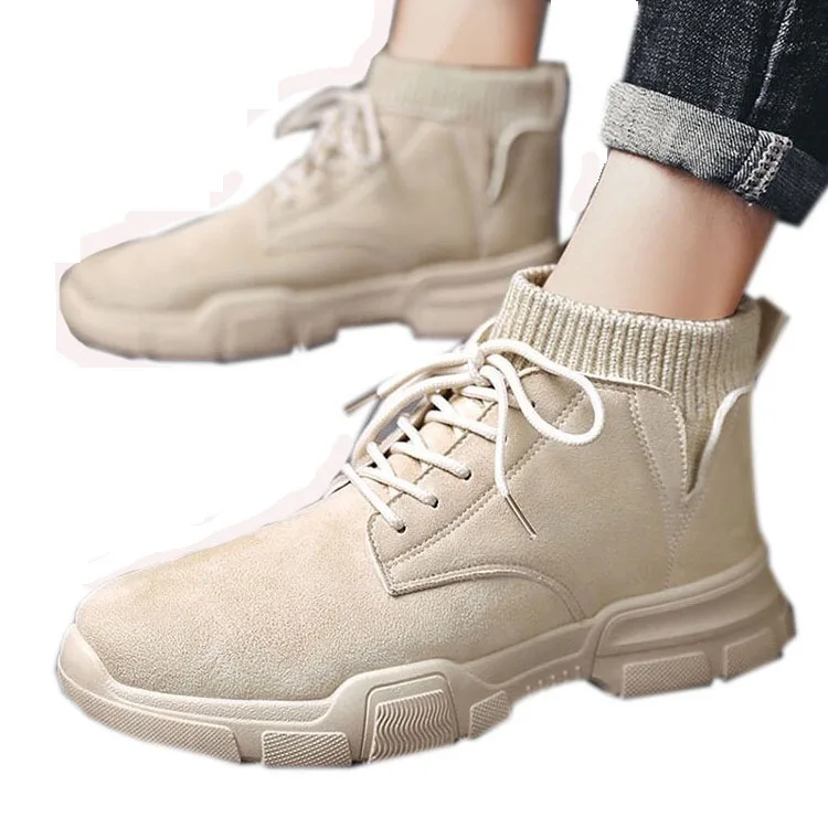 Новинка 2020, Ботинки martin, дышащие высокие нескользящие носки, комплект обуви-карго, мужские ботинки ins