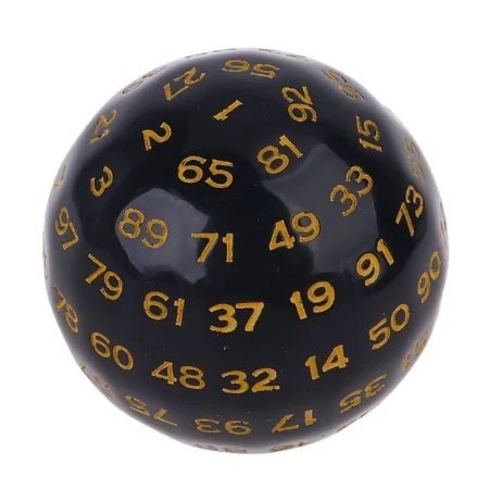 100 Sides Toy ball Polyhedral Dice  Multi Sided Acrylic Dices for Table Board Role Playing Game Bar Pub Club Party