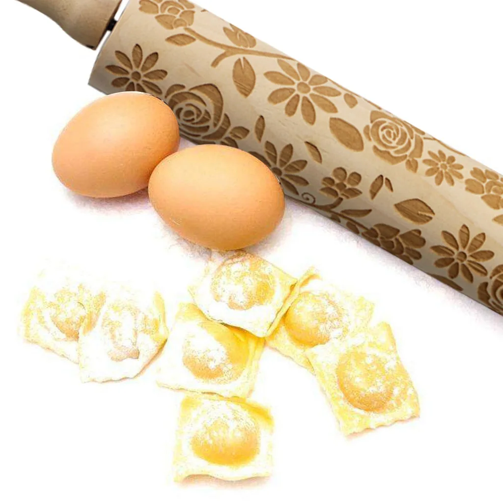 Manufacturers Custom Handle Wooden Rolling Pin Kitchen Supplies Activity Solid Wood Rolling Pin