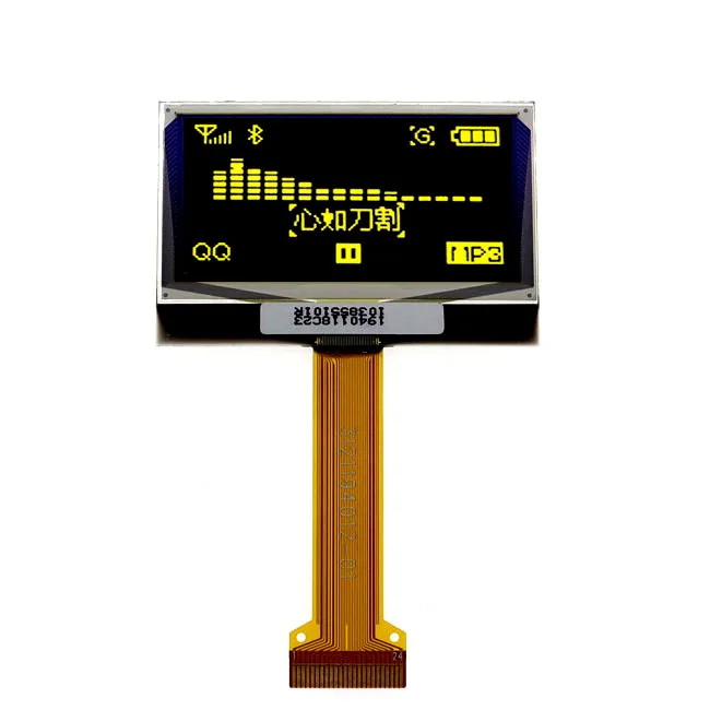 GME 128x64 Resolution SPI IIC Yellow Color 12864 Bright Thin Mini Display OLED