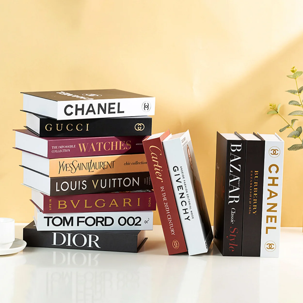 Fashionable Faux decorative books Hardcover books for home decor books Decorating Coffee Tables And Shelves