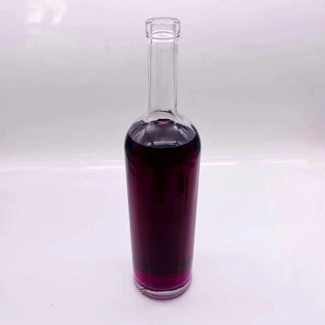 200ml 375ml 500ml 750ml Customized Long and Thin Clear Wine Glass Bottles