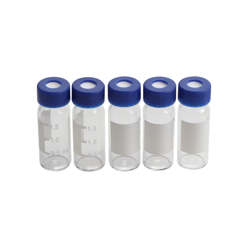 hot selling Transparent 2ml Autosampler Glass Vials With Caps HPLC Vials Clear Sample Vial With Screw Caps