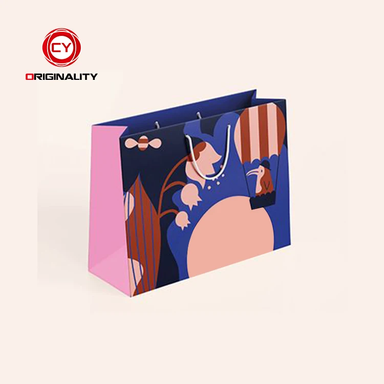 Promotional Oem Low Price Supply Golden Supplier Kraft Paper Shopping Bag