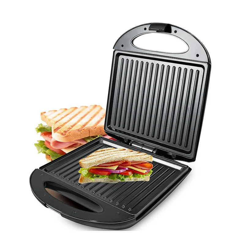 4 slice Electric Sandwich Waffle Maker BBQ Grilling Plate Toaster Breakfast Machine Fast Heating Cooking Electric Nut  Cake Make