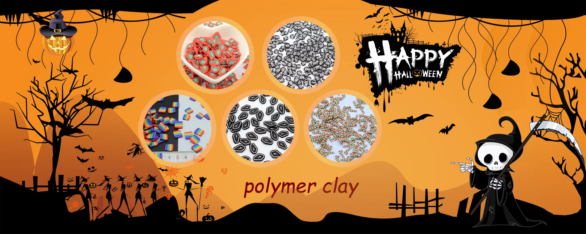 polymer clay slices mixed poker