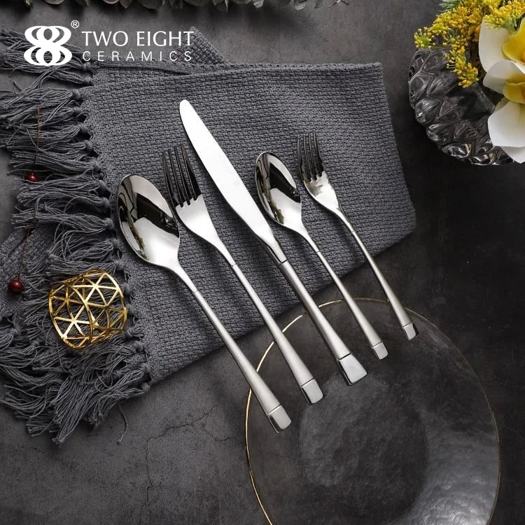 Cheap Price Silver dinnerware set Flatware Set Dinner Spoons Forks And Knife Stainless Steel Cutlery Set
