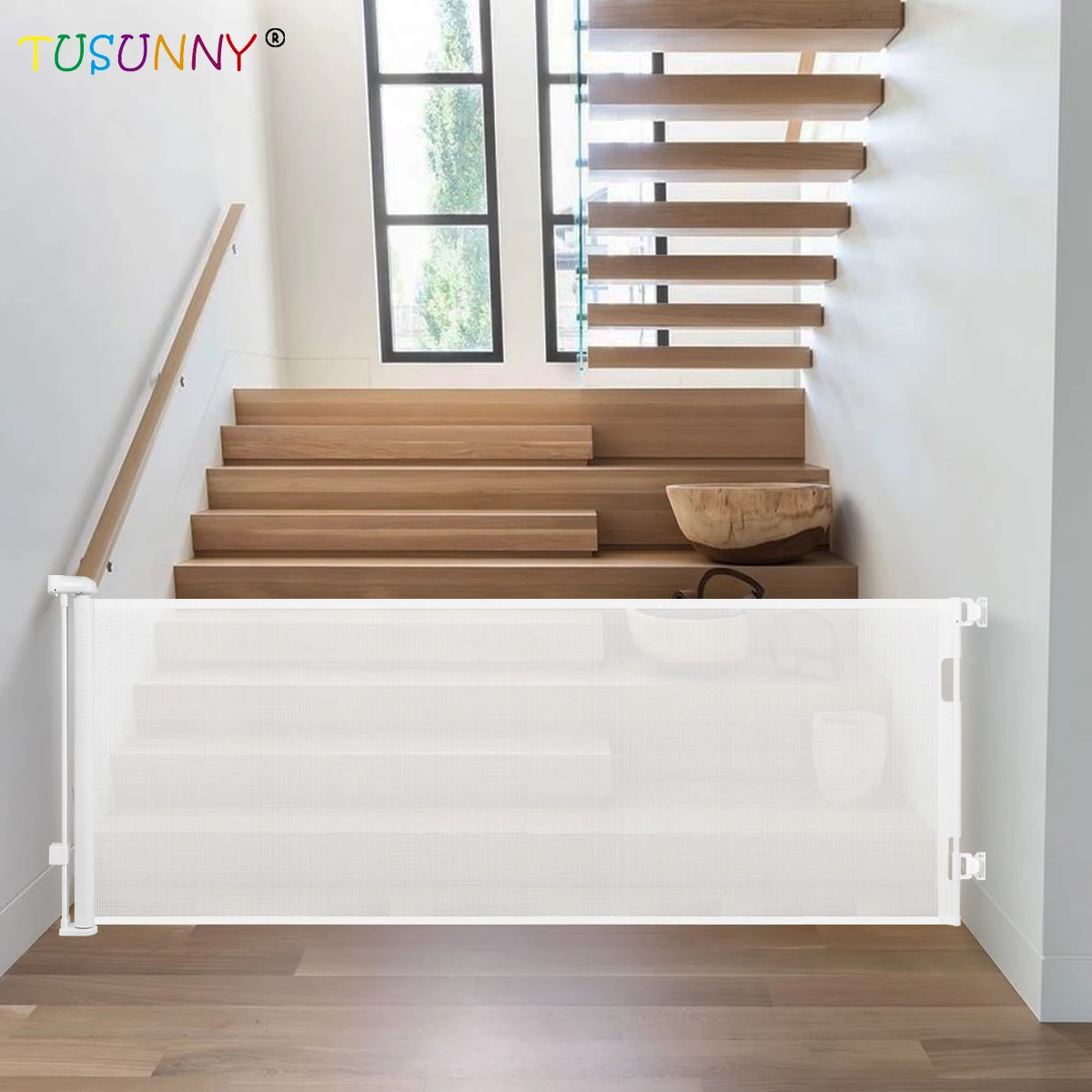 Baby Gate Baby Safety Gate Pet Mesh Stair Gate