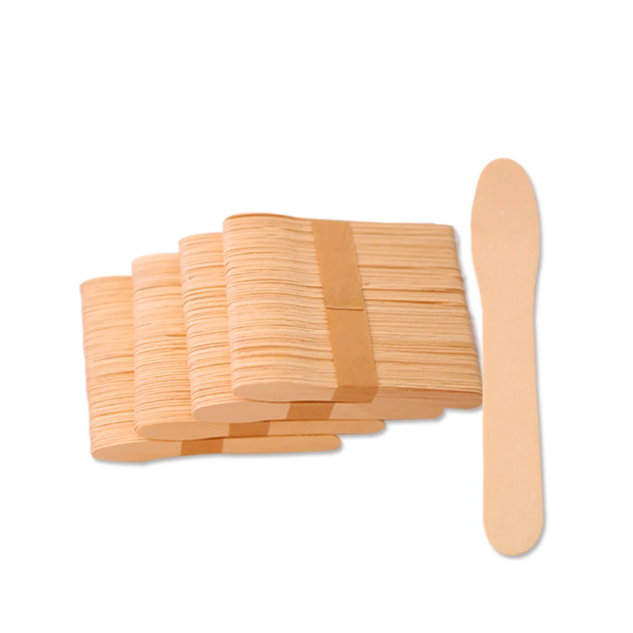 Wholesale New Natural Color Disposable Wooden Ice Cream Spoon For Ice Cream