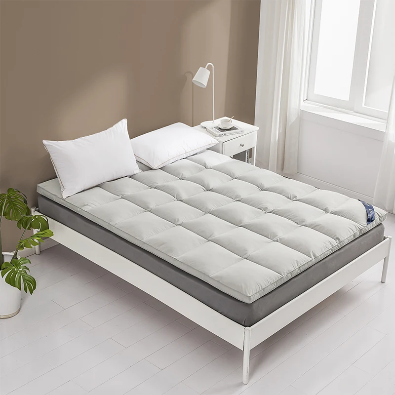 Bedding Twin Mattress Pad, Quilted Fitted Premium Mattress Protector, Breathable Mattress Cover,Fluffy EffectTop Mattress Topper