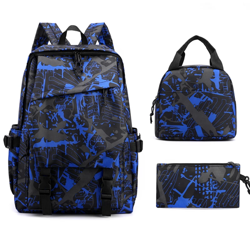 Fashion competitive price kids school backpack bag set school bag and lunch bag set for kids