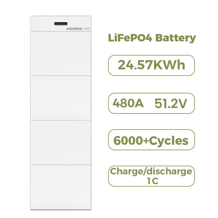 MENRED ESS LFP.6144.G4 480AH 51.2V 24.58KWH Stackable LiFePO4 Battery with Grade A Battery Cell