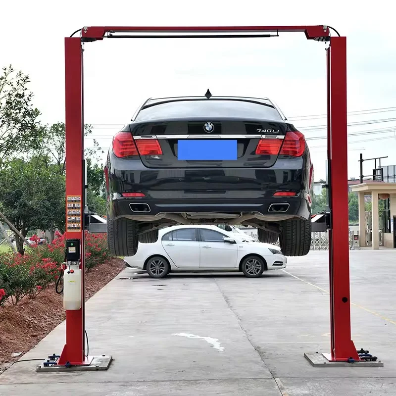 Zhejiang factory floor plate hydraulic two post car lifting machine
