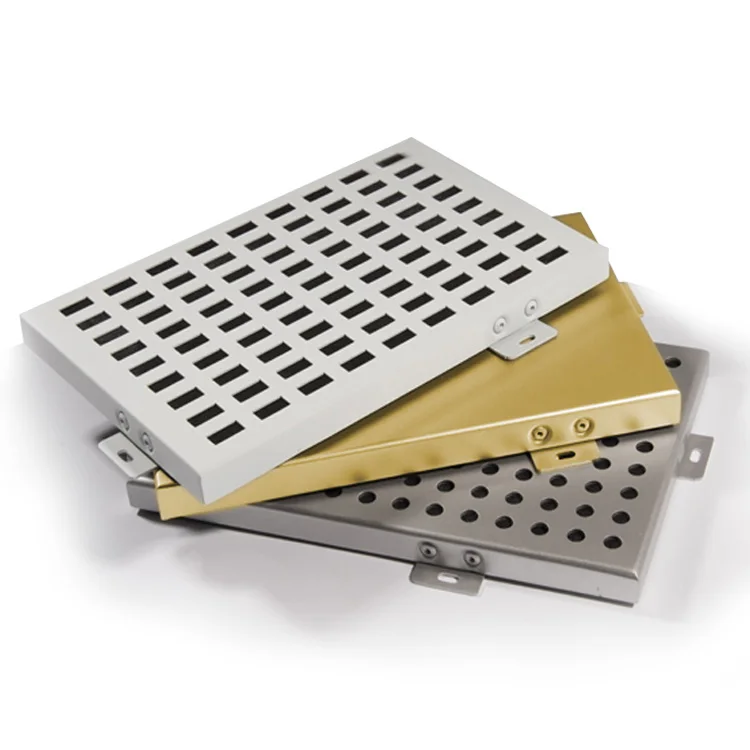 ALUMTIMES Gorgeous Decoration Design Suspending Perforated Aluminum Wall Cladding Tiles