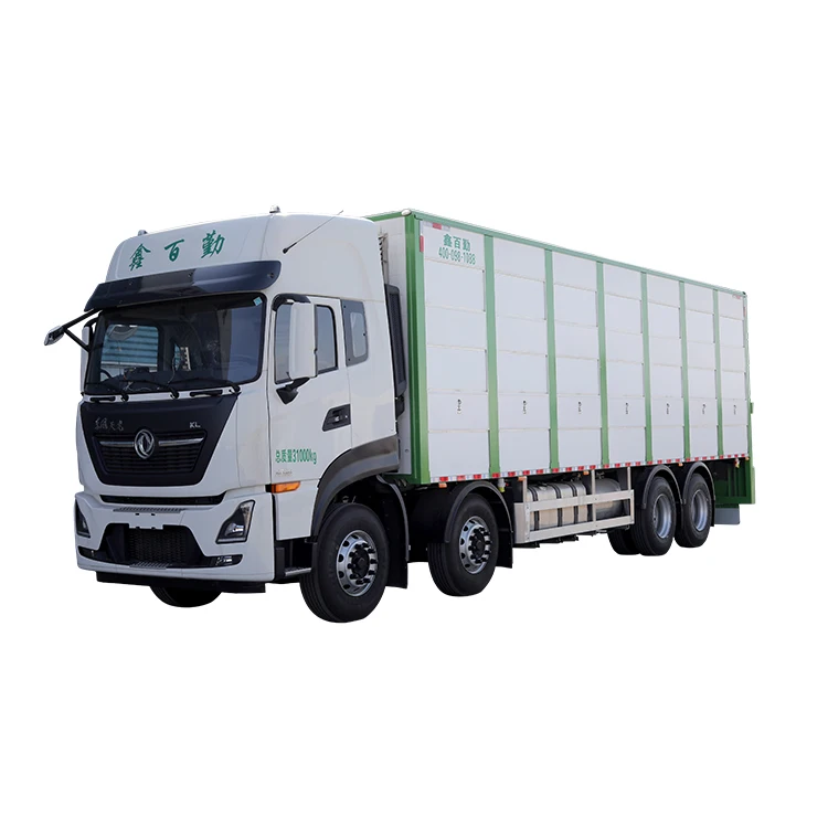 Оптовая продажа; Высокое качество; 315 лошадиных сил 3 этажа алюминий 9,6 м 8x4 dongfeng live свинья транспортер животных скота грузовик