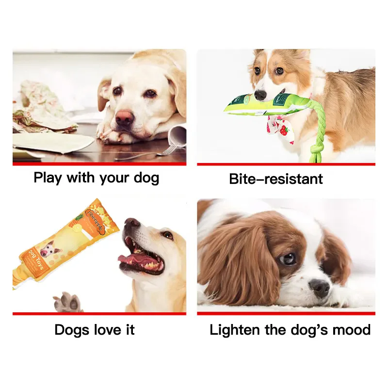 Oxford Cloth Jam squeaky luxury design chewing squeaky plush dog toys pet accessories