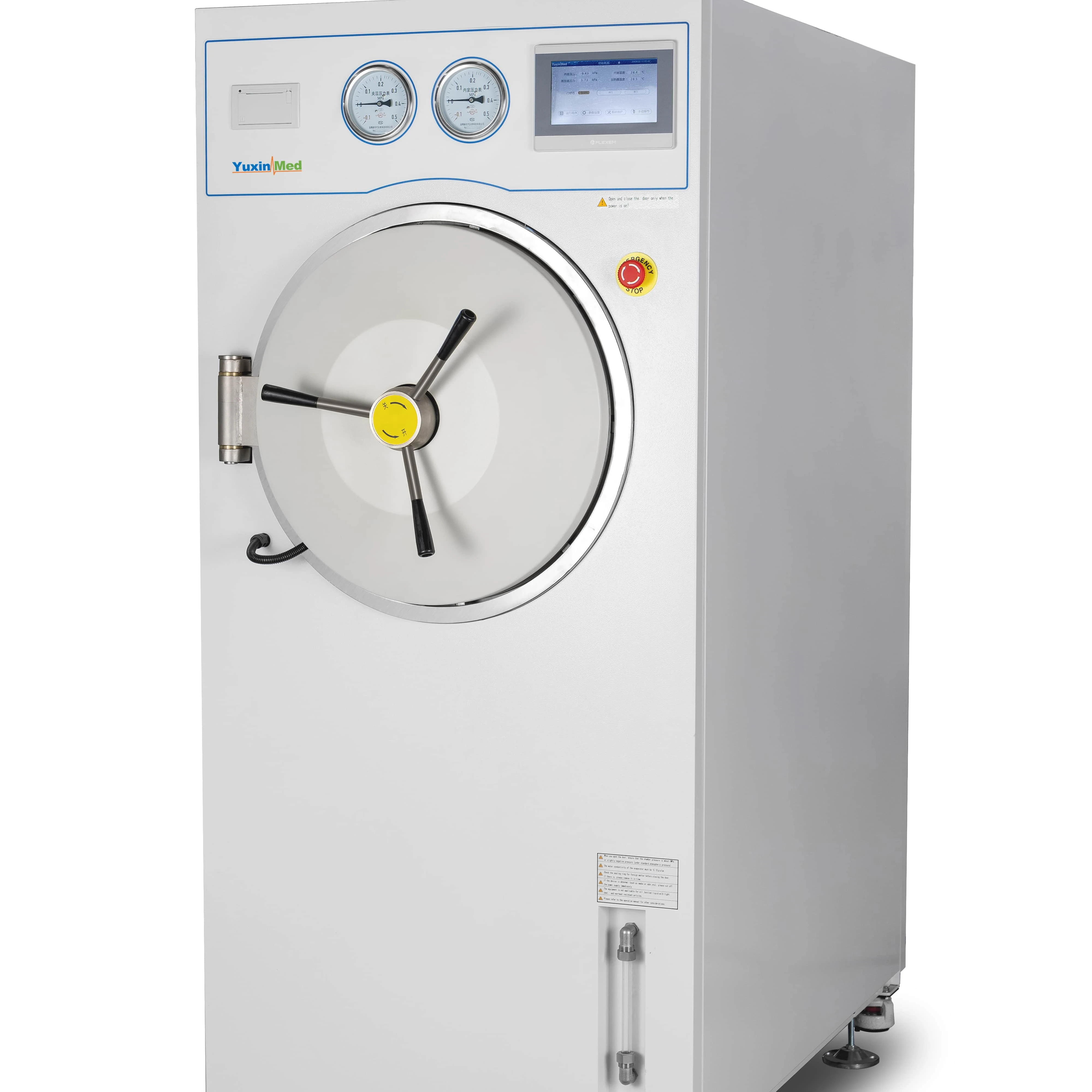 MST-100B manual door horizontal sterilizer interior 304 stainless steel pulsating vacuum sterilization high pressure steam