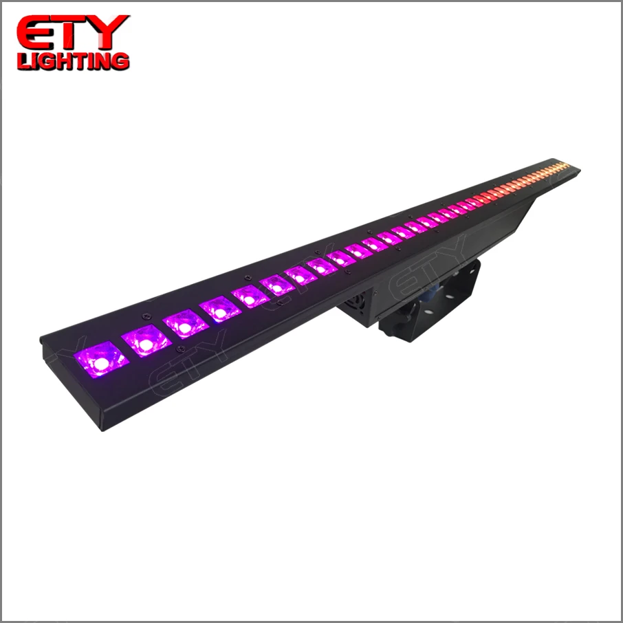 38 шт. x 3 Вт/9 Вт полоса RGB 3 в 1 светодиодный пиксельный луч настенный светильник занавес