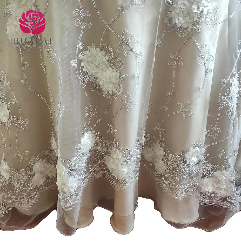 hand crochet embroidered tablecloths crochet ribbon embroidery table cover leaf petal  wedding lace mesh  beige