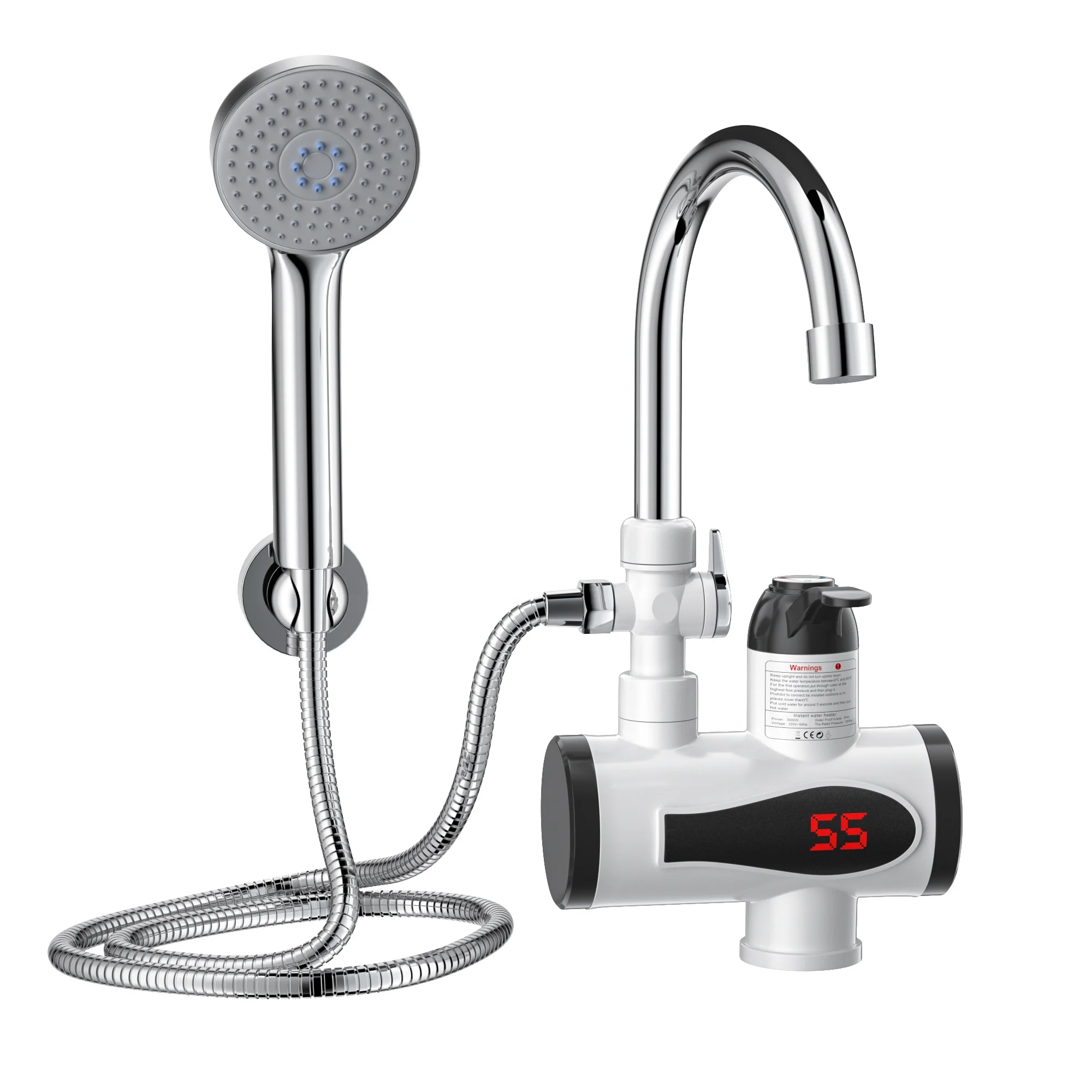 Wellthing factory direct electric hot water faucet instant heating faucet shower head hot water heater tap