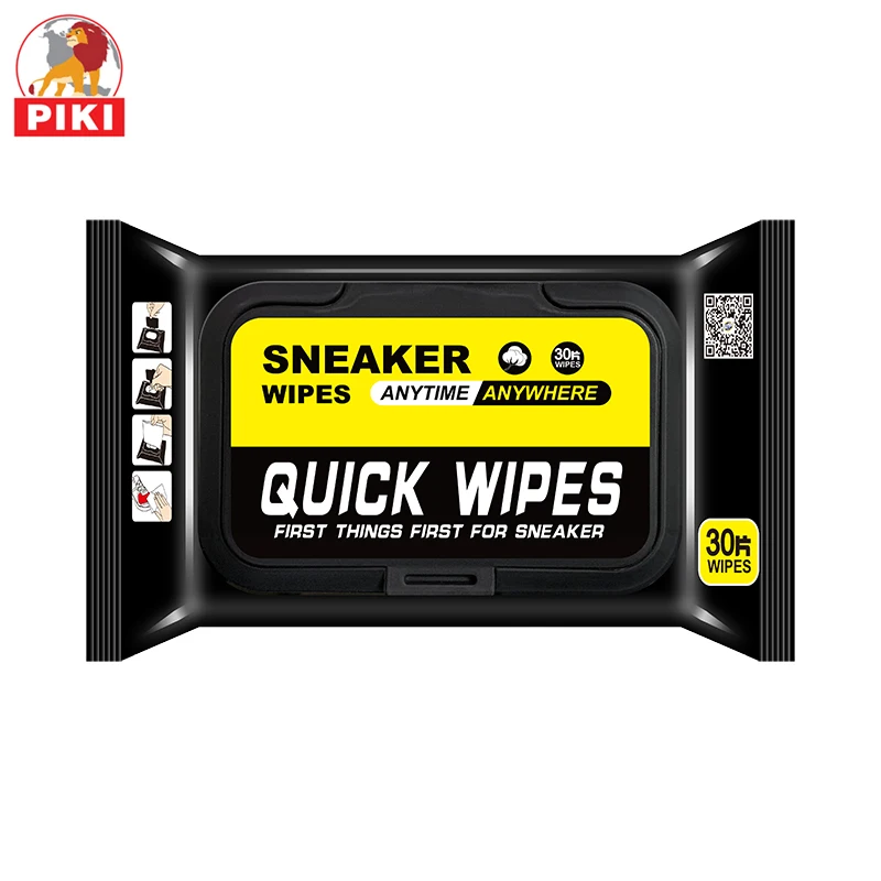 
Custom mini adult eco friendly portable alcohol free disposable non woven fabric sneaker cleaning wet wipes shoe wipes 