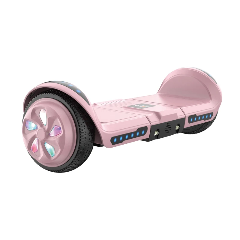 US stock 300w electric scooter go kart 2 wheel hoverboard with speaker 6.5 inch pink hoverboards for sale