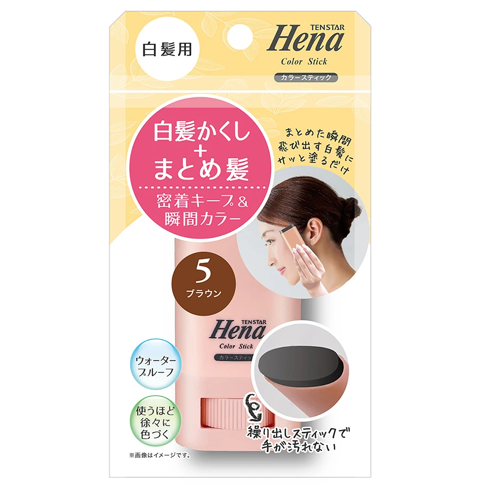 Fragrance-free magnet color formula roll-out stick waterproof henna color hair grey hair