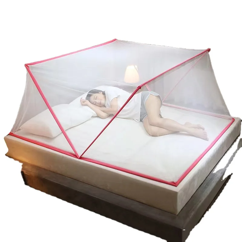 Factory Direct Mosquito Prevention Bedroom Folding Portable Mosquito Net Summer Adult Double Bed Net
