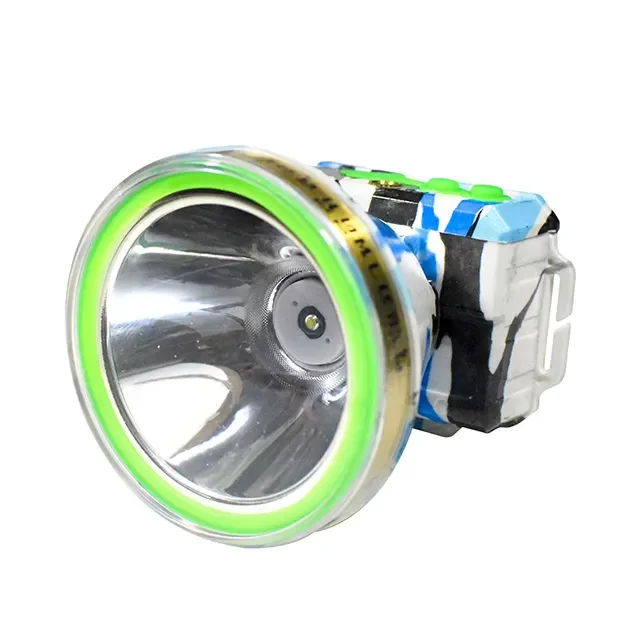Camouflage High Bright Waterproof Bright Diving Rechargeable LED Headlamp 18650 Powered Headlight Miner Headlamp