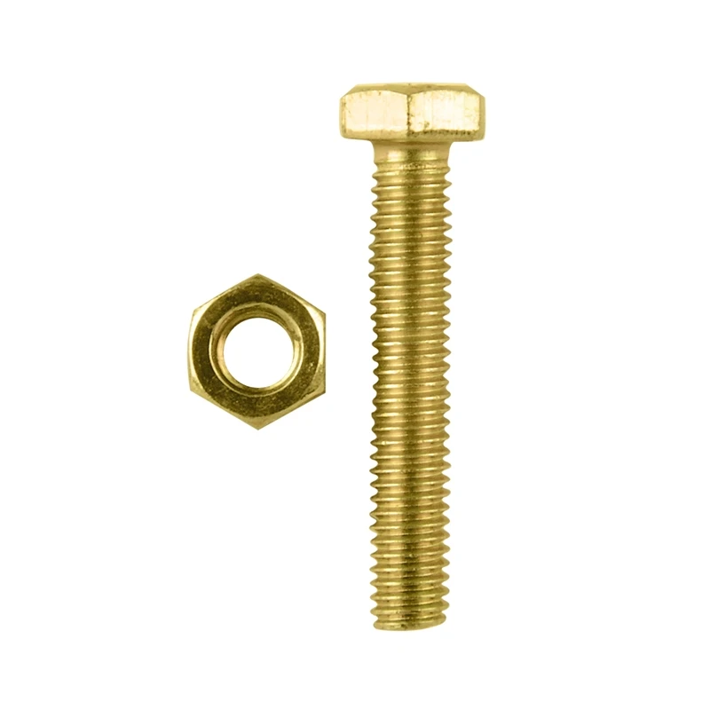 
DIN 933 931 Grade 8.8 10.9 12.9 M6-36 Yellow Zinc Plated Hi Tensile Cabon Steel Hex bolts and nuts 