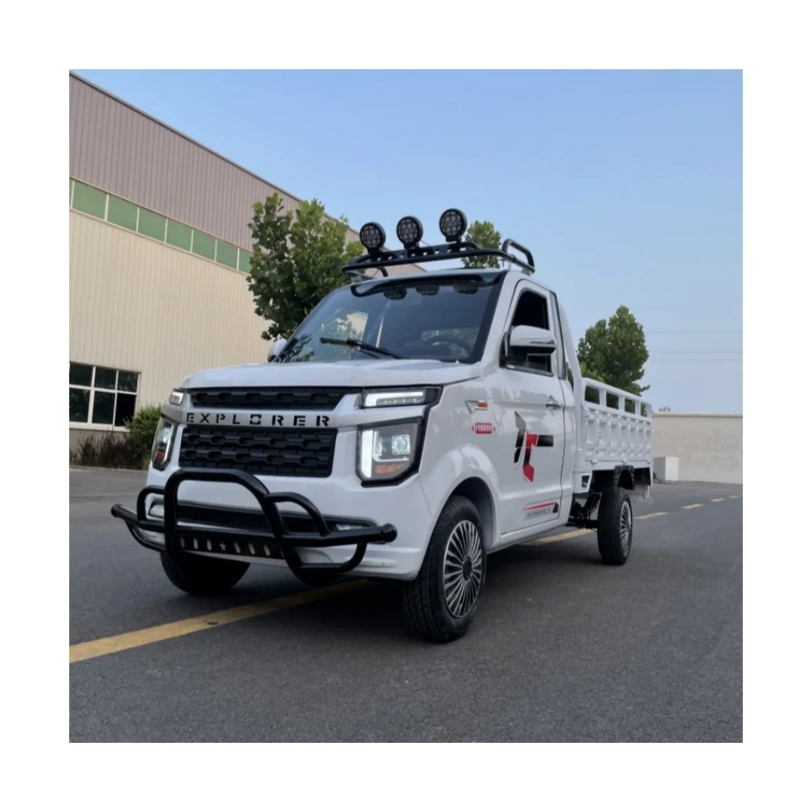 New Jiulong Pickup Electric Truck for Sale RICH Single Drive Motor Manual Gear Box Light Tire Size