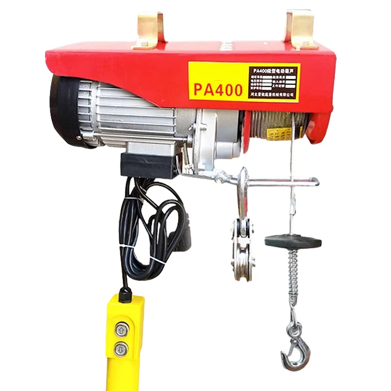 Mini Portable Electric Hoist Pa600 PA800 Pa1000 Pa1200 500kg 1ton Small Crane Electric Hoist Winch